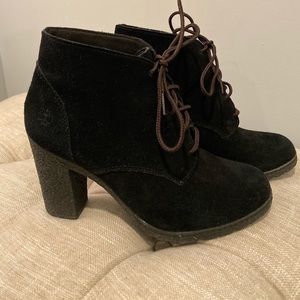 Timberland Black Tillston High Heel Chukka Boots